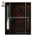 America OEM hand carved arched top double french front doors with transom side lite frosted glass